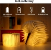 Picture of Led Book Light Wooden Folding Lamp, Timer Table Book Lamp Night Light Perfect for Home, Office & Room Decor 