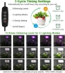 Picture of Grow Light for Indoor Plants, Full Spectrum Desk LED Plant Light, Small Grow Lamp with 3H/9H/12H Timer, 10-Level Brightness for 3 Lighting Modes, Adjustable Height & Gooseneck