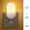 Picture of LED Night Light Adjustable Brightness | Energy-Efficient LED Plug-in Light for Indoor Lighting - Plug in Wall Lamp, 2700K Warm, EU Plug wall light