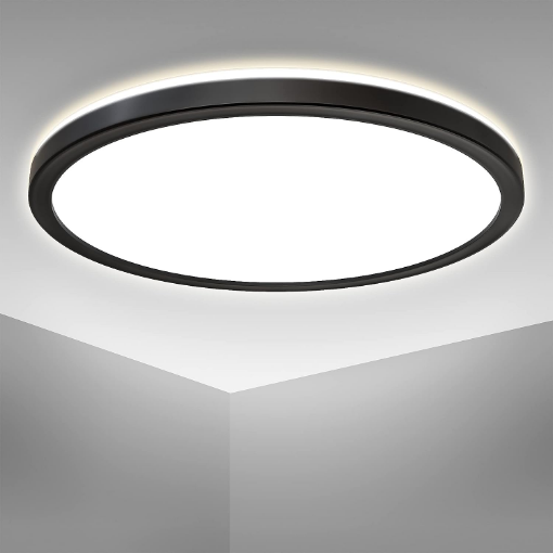 Picture of Bedroom Light, 18W 1500lm Ceiling Lights, 100W Equivalent, Waterproof IP54, Small, Dome, Modern, Flush Ceiling Light for Kitchen, Bulkhead, Toilet, Porch, Bedroom, Utility Room and More