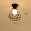 "alpha lights retro pendant light creative diamond cage - kfdirect.co.uk"