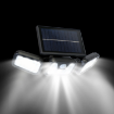 Picture of Solar Lights Outdoor 3 Heads, Upgraded 74 Solar Powered Outdoor Wall Lights, with 360° Rotatable, IP65 Waterproof
