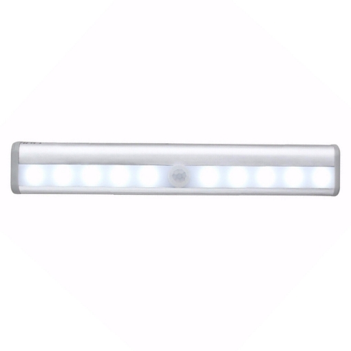 Picture of Wireless Under Cupboard Light, 10 LED Motion Sensor Lights Battery Operated with Magnetic Strip