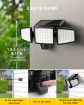 Picture of Solar Security Lights, 1200LM Solar Floodlights Motion Sensor with 360 Degree 3 Adjustable Heads, IP65 Waterproof, Wide Lighting Angle Solar Lights Outdoor for Yard Garage Pathway