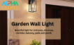 Picture of Outdoor Wall Lamp, Black Wall Lantern Porch Light for Entryway Doorway, Outdoor Wall Lantern with Anti-Rust Wall Sconce Light Fixture 