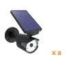Picture of Solar Motion Sensor Spotlight - 25 Feet Range, Waterproof, Frost Resistant, Patio & Yard Outdoor Lighting - Sun Panels - Black