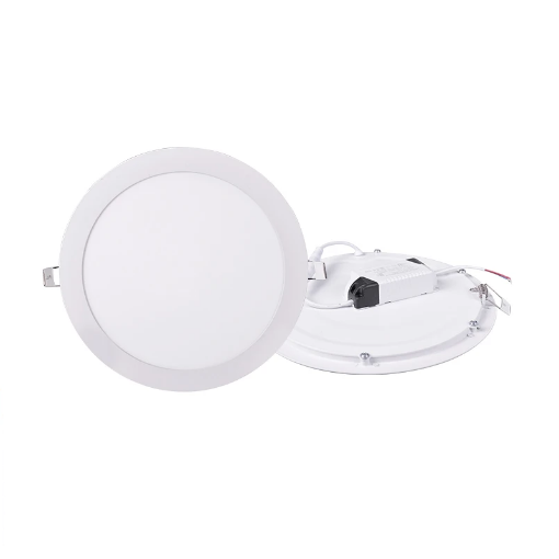 Picture of 24W LED ROUND Recessed Ceiling Flat Panel Ultra Slim White Panel Light for Commercial Lighting 