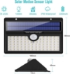 Picture of Solar Wall Lights Outdoor, Upgraded 78 LED Solar Motion Sensor Solar Garden Wall Lights - Waterproof Wireless Wall Lights Solar (2 Pack)