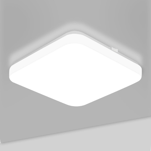 Picture of Ceiling Lights 24W, 2400lm Super Bright Square LED Ceiling Light, Daylight White 5000K, IP44 Waterproof