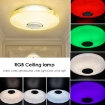 Picture of 36W RGB LED Ceiling Light with Bluetooth Speaker, Cool/Warm White Color Changing lamp with Remote and App Control