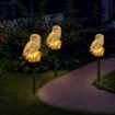 Picture of Owl Shape Light LED Solar Garden Lawn Lamp Waterproof Solar Outdoor Lighting Night Light Decorative Home Garden (White)