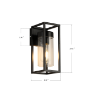 Picture of Outdoor Wall Lamp, Black Wall Lantern Porch Light for Entryway Doorway, Outdoor Wall Lantern with Anti-Rust Wall Sconce Light Fixture 