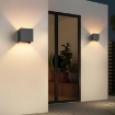 Picture of Modern LED Wall Lights Up and Down Wall Lamp Outdoor/Indoor Wall Sconce Lights, Adjustable Beam Angle, Warm White 3000k, Dark Grey