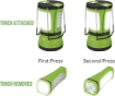 Picture of 3 in 1 Camping Lantern with 2 Detachable Torches, 600 Lumen, Camping Lights Rechargeable or Battery Powered, Outdoor Camping Accessories for Tent, Power Cuts and More