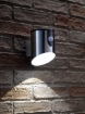 Picture of Stainless Steel Outdoor Battery Powered Wireless LED PIR Motion Sensor Security Wall Light IP44, Cool White Cylinder Sconce for Porch, Garage, Drive and Garden