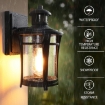 Picture of Outdoor Wall Lights, Security Motion Sensor Lights with Bulb, Waterproof Aluminum Dusk Till Dawn Outside Lights