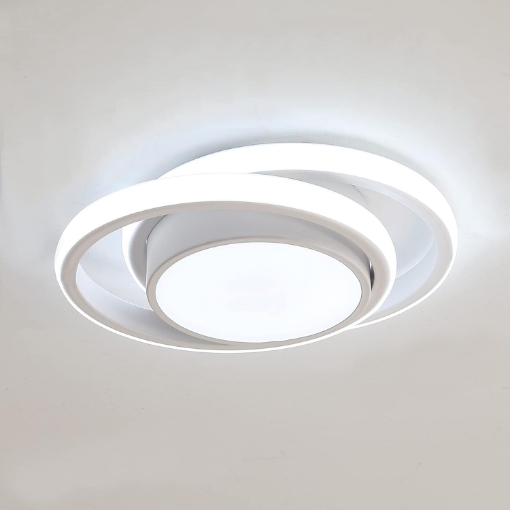 Picture of LED Ceiling Lights, 32W 2350LM Lighting Fixture, Dia 28cm Round Modern Design Ceiling Lighting, Cold White 6500K