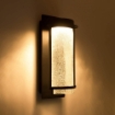 Picture of Led Outdoor Wall Lights IP44, Outside Wall Lantern, Black Metal with Oval Bubble Glass