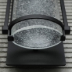 Picture of Led Outdoor Wall Lights IP44, Outside Wall Lantern, Black Metal with Oval Bubble Glass