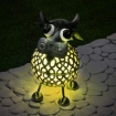 Picture of Cow Metal Scroll Garden Lights with Colour Changing LED Lights | Garden Lights Solar Powered Waterproof Outside Lights & Garden Gifts