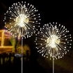 Picture of 2 PCS Solar Firework Light, Outdoor Solar Garden Decorative Lights 120 LED Powered 40 Copper Wires String DIY Landscape Light for Walkway