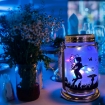 Picture of Solar Fairy Lights - Gifts for Mom Grandma Women,2 Pack Outdoor Fairies Night Lights Decorations Garden Hanging Lamp Frosted Glass Jar with Stake Decor