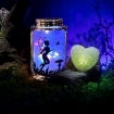 Picture of Solar Fairy Lights - Gifts for Mom Grandma Women,2 Pack Outdoor Fairies Night Lights Decorations Garden Hanging Lamp Frosted Glass Jar with Stake Decor