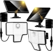 Picture of  Solar Outdoor Lights, 6500K LED Security Lights with 3 Modes, Weatherproof Wall Lights for Garage Yard Patio, 2 Pack