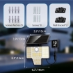 Picture of  Solar Outdoor Lights, 6500K LED Security Lights with 3 Modes, Weatherproof Wall Lights for Garage Yard Patio, 2 Pack