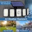 Picture of  LED Security Floodlight with 5 Heads Waterproof Solar Spot Lights with 4 Lighting Modes - Outdoor Indoor Solar Wall Lamp for Garden | Pathway | Garage etc