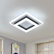 Picture of LED Ceiling Light, 24W Modern Ceiling Lamp, Square LED Ceiling Lights for Bedroom Hallway Office Kitchen Living Room, Cold White 6500K