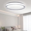 Picture of 48W Modern Flush Ceiling Light, Dimmable Ceiling Lighting with Transparent Edges, LED Ceiling Light with Remote Control for Living Room/Dining Room/Bedroom