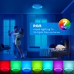 Picture of RGB LED Ceiling Light Dimmable with Remote Control, 24W Flush Ceiling Light, 3000K-6500K 2400LM for Living Room, Bedroom, Kids Room, Dining Room etc