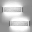 Picture of 2 Pack LED Wall Lights indoor 31cm, Indoor Aluminum Up Down Wall Lighting for Bedroom, Living Room - Cold White