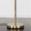Picture of Floor Lamp Base Traditional Twist Antique Brass Brushed Chrome Living Room Light