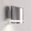 Picture of Solar Silver Stainless Steel LED Security Outdoor Wall Light with Motion Sensor Aluminium