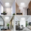 Picture of 12W LED Ceiling Lights, 83W Equivalent, 1200LM, 6500K Cool White Daylight, LED Ceiling Light for Kitchen, Bedroom, Hallway Office