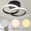 Picture of LED Ceiling Lights, Double Circle Ceiling Lights, Natural White 4500K, Suitable for Corridor Balcony Bedroom Corridor Kitchen Office
