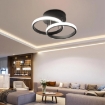 Picture of LED Ceiling Lights, Double Circle Ceiling Lights, Natural White 4500K, Suitable for Corridor Balcony Bedroom Corridor Kitchen Office