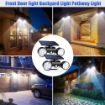 Picture of 30 LED Waterproof Wall Lights with Dual Head Spotlights, 360° Rotatable Motion Security Night Lights for Outdoor Pation Yard Garden 