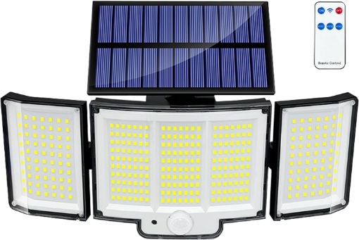 Picture of Solar Garden Light 2000LM Brightness, IP65, 270° Coverage, 3 Modes - Wireless Motion Sensor Security